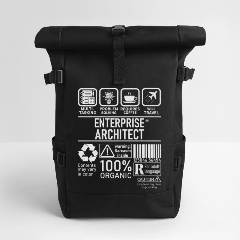 Enterprise Architect multi tasking problem solving Rolltop Rucksack