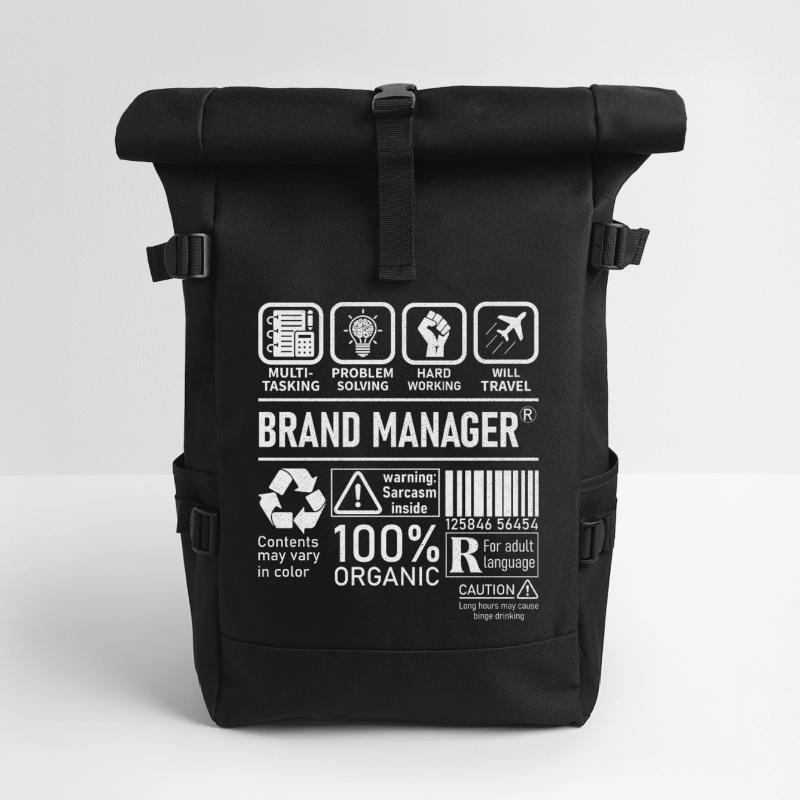 Brand Manager multi tasking problem solving Rolltop Rucksack