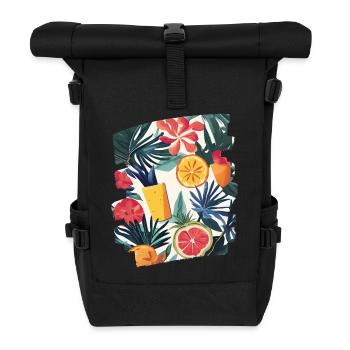 Sommer - Rolltop Rucksack - Schwarz - Vorne
