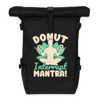 Yoga Donut Interruption Mantra Yoga Drôle - Sac à dos roll top - noir - Devant