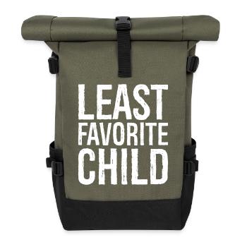 Enfant le moins aimé - Sac à dos roll top - olive/noir - Devant
