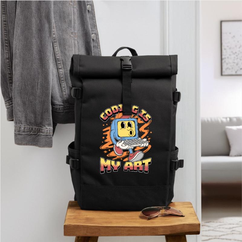 Coder Coding Is My Art Software Engineering Coders Rolltop Rucksack