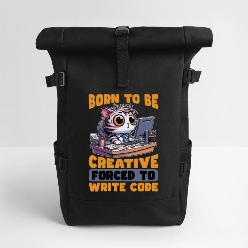 Codeur né pour être créatif Développeur Web Codeurs Sac à dos roll top