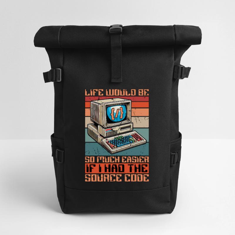 Coder Life Would Be So Much Easier Web Developer Rolltop Rucksack