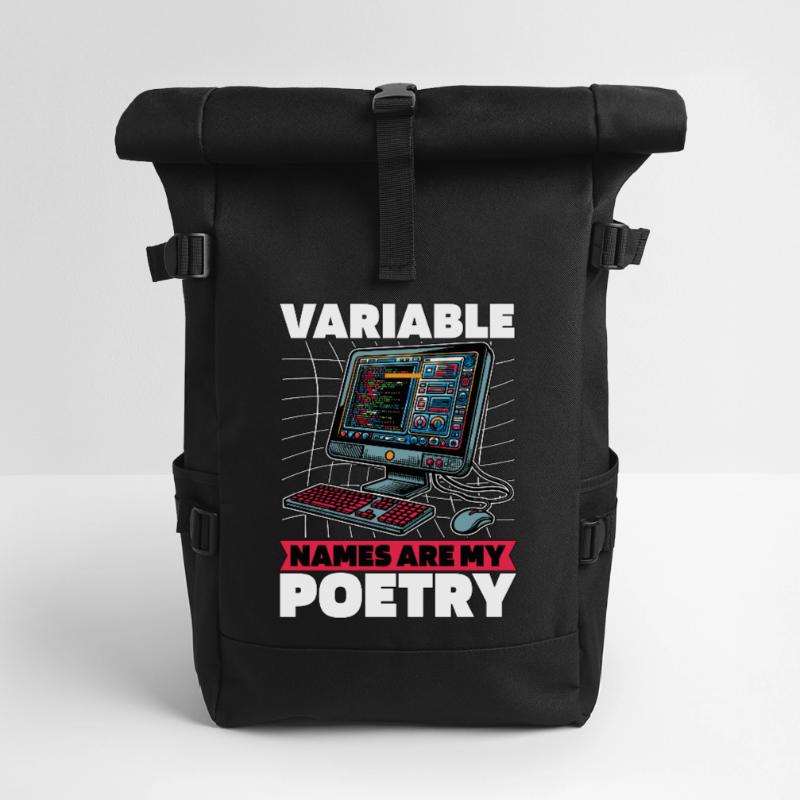 Coder Variable Names Are My Poetry Programmer Rolltop Rucksack