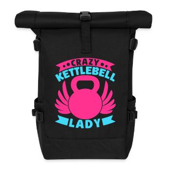 Fanatiques de fitness Crazy Kettlebell Lady - Sac à dos roll top - noir - Devant