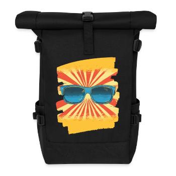 Sunglasses - Roll Top Backpack - black - Front