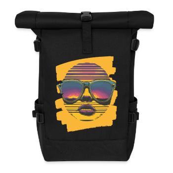 Sunglasses - Roll Top Backpack - black - Front