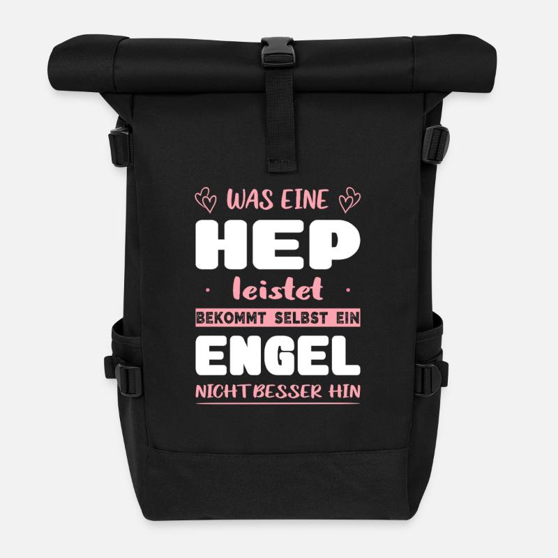 Heilerziehungspflege Abschluss Prüfung Bestanden - Rolltop Rucksack - Schwarz