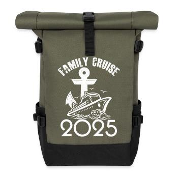 Croisière famille 2025 - Sac à dos roll top - olive/noir - Devant