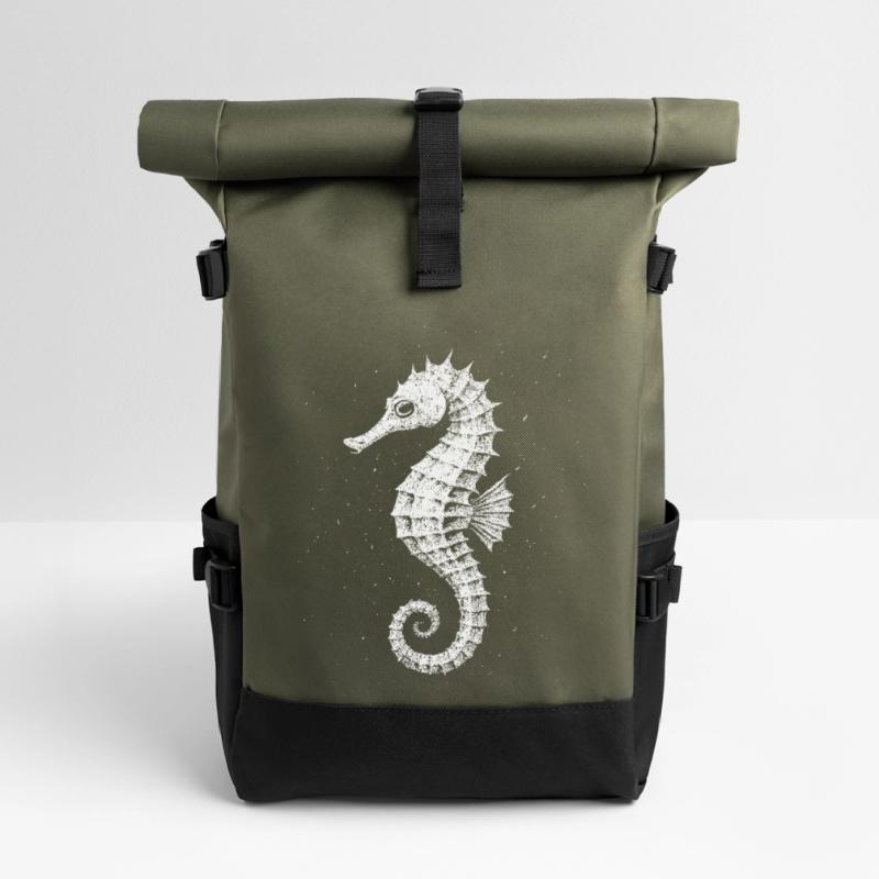 Seepferdchen Rolltop Rucksack