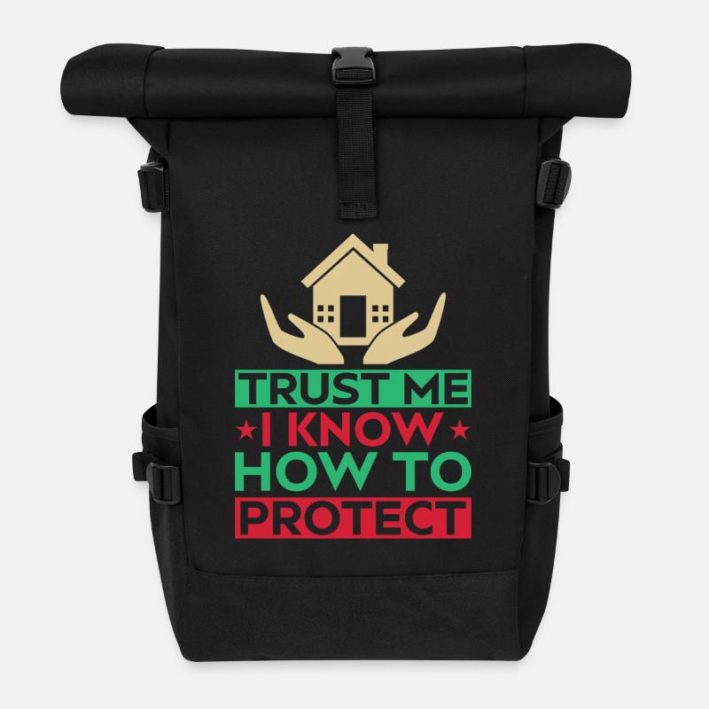 Insurance Agent Trust Me Funny Insurance Broker - Rolltop Rucksack - Schwarz
