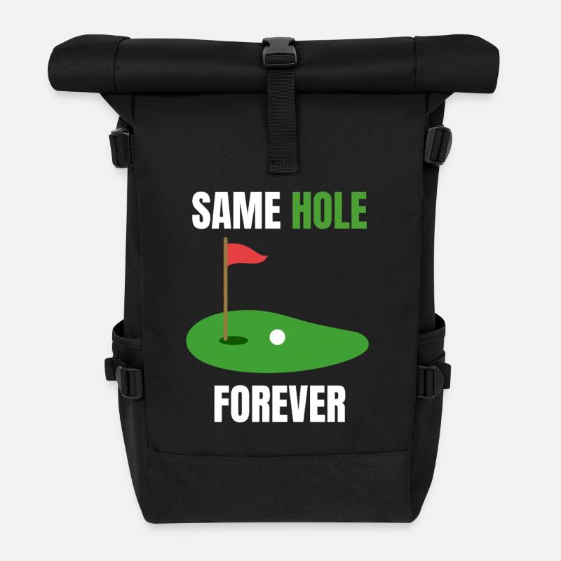 Same Hole Forever – Junggesellenabschied - Rolltop Rucksack - Schwarz