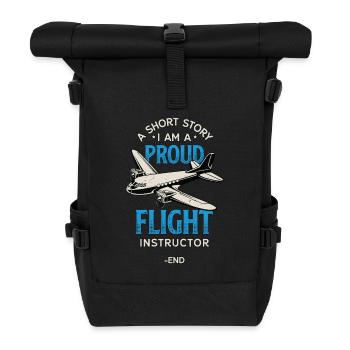 Flight Instructor A Short Story Flight Trainer - Roll Top Backpack - black - Front