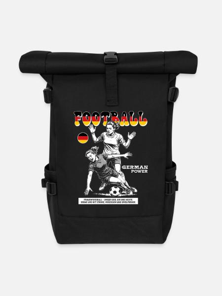 Maillot de footballeur de l’Allemagne : Faute avec annonce - Sac à dos roll top - noir
