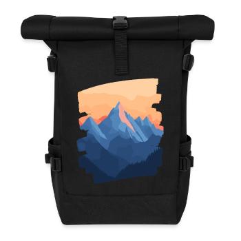 Montagne Escalade Grimpeurs Randonnée - Sac à dos roll top - noir - Devant