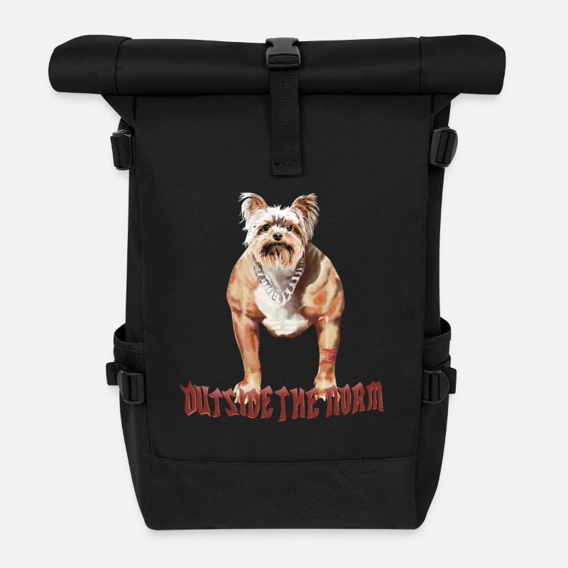 Außerhalb der Norm - Lustiger Hund - Rolltop Rucksack - Schwarz