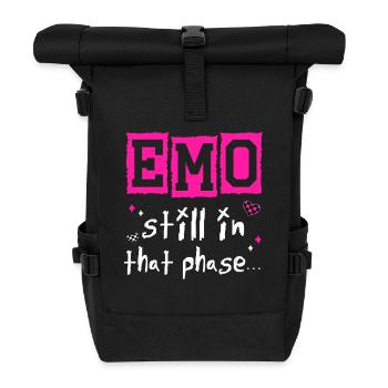 Emo - Still in that phase - Rolltop Rucksack - Schwarz - Vorne