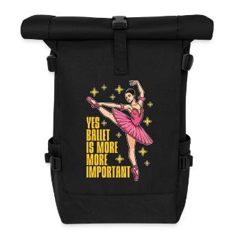 , le ballet est plus de la musique classique, danseur de ballet - Sac à dos roll top - noir - Devant