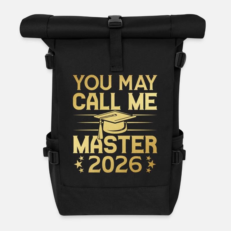 You May Call Me Masters 2026 - Roll Top Backpack - black