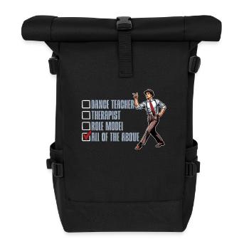 Professeur de danse Thérapeute Modèle Chorégraphe - Sac à dos roll top - noir - Devant