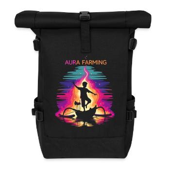 Aura Farming Traditional Dance - Roll Top Backpack - black - Front