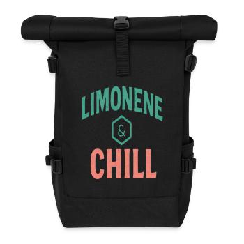 Limonene & Chill Citrus Vibes - Roll Top Backpack - black - Front