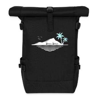 Île de Bora Bora Dream Beach Palmiers Mer Souvenir - Sac à dos roll top - noir - Devant