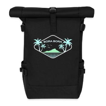 Bora Bora Palmiers Sea Island Dream Beach Souvenir - Sac à dos roll top - noir - Devant
