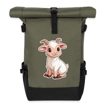 Goat - Roll Top Backpack - olive/black - Front