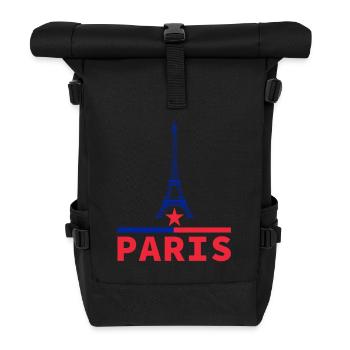 Paris Football - Passion for the Capital - Roll Top Backpack - black - Front