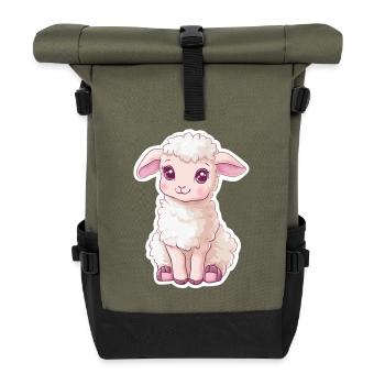 Sheep - Roll Top Backpack - olive/black - Front