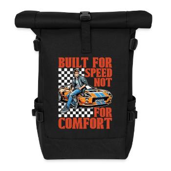 Car Racing Built For Speed Street Racing Lover - Roll Top Backpack - black - Front