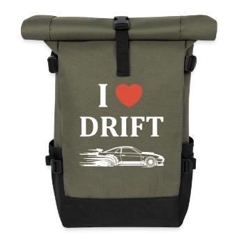 Drift Passion Autodesign - Rolltop Rucksack - Olive/Schwarz - Vorne