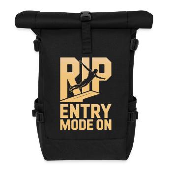 Diving diving board - Roll Top Backpack - black - Front