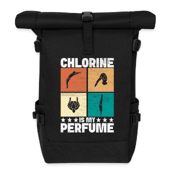 Diving diving board - Roll Top Backpack - black - Front