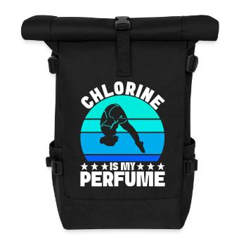 Diving diving board - Roll Top Backpack - black - Front