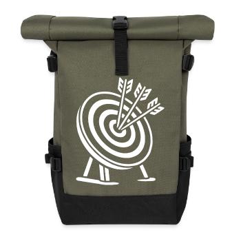 Les archers de tir à l'arc ont atteint leur objectif - Sac à dos roll top - olive/noir - Devant