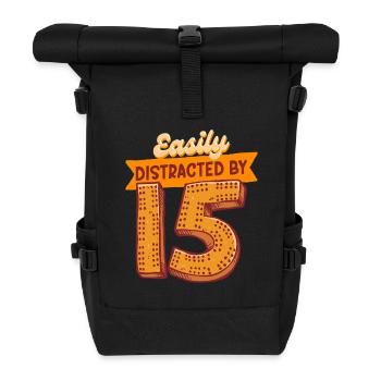 Cribbage - Roll Top Backpack - black - Front