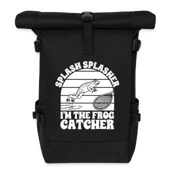 Frog Catcher Splash Splasher Frog - Rolltop Rucksack - Schwarz - Vorne
