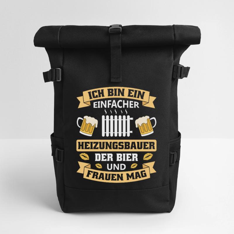 Heating Engineer Heating Construction Plumber Plumber Roll Top Backpack