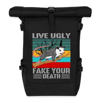Opossum - Roll Top Backpack - black - Front