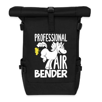 Public Fart Funny Inappropriate - Roll Top Backpack - black - Front