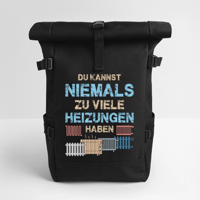 Heating Engineer Heating Construction Plumber Plumber Roll Top Backpack