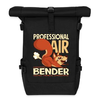 Public Fart Funny Inappropriate - Roll Top Backpack - black - Front