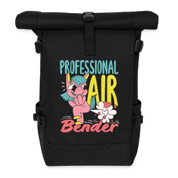 Public Fart Funny Inappropriate - Roll Top Backpack - black - Front