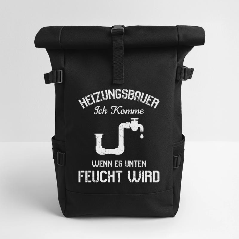 Heating Engineer Heating Construction Plumber Plumber Roll Top Backpack