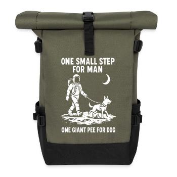 Aventure spatiale avec un chien et un astronaute - Sac à dos roll top - olive/noir - Devant