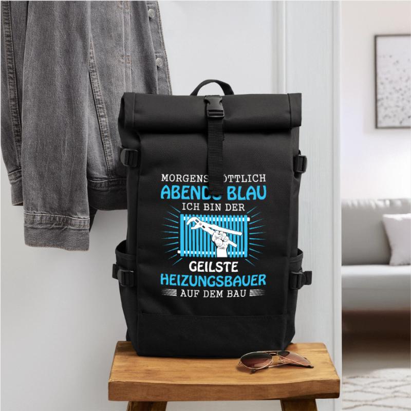 Heating Engineer Heating Construction Plumber Plumber Roll Top Backpack