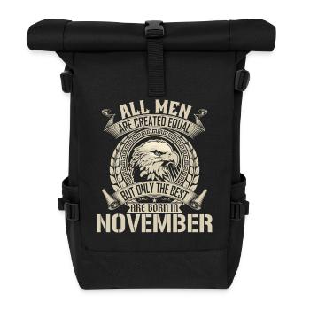 November Eagle Unity Design - Rolltop Rucksack - Schwarz - Vorne